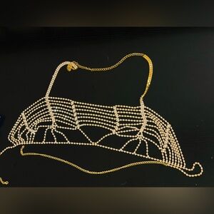 Gold and Silver Beaded Necklace